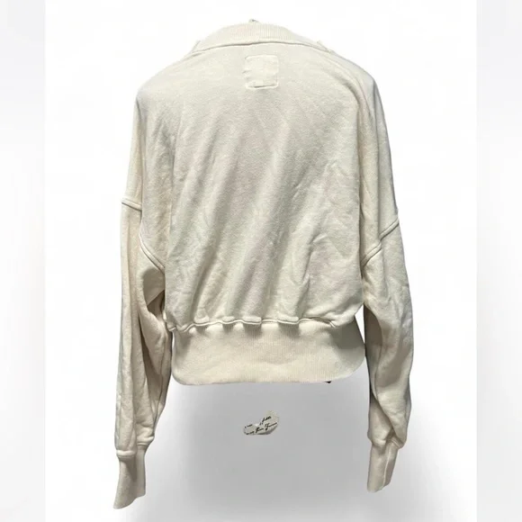 Aerie Cream Cropped Sweatshirt - Picture 2 of 5